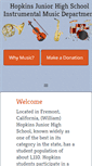 Mobile Screenshot of musicathopkins.com